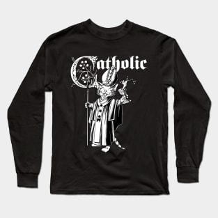 Cat Catholic cat Long Sleeve T-Shirt